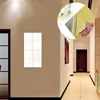 MTSPACE 9pcs/Set Mirror Wall Stickers Decal Self-adhesive Tiles Mirror Stickers 3D Mirror Wall Art Home Decors Wall Decal 3