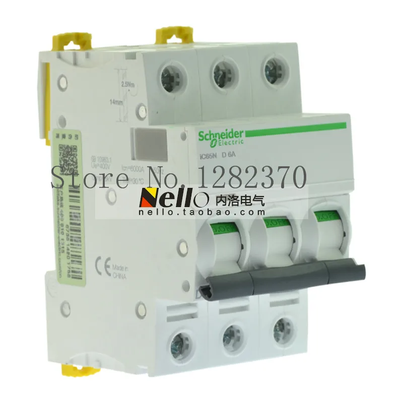 

[ZOB] original breaker air switch iC65N 3P D6A A9F19306 --3pcs/lot