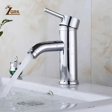 ZGRK Современный хрустальный смеситель для ванной комнаты, керамические Серебристые смесители с бриллиантами, кран для холодной и горячей раковины MP9001