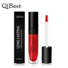 Qibest New 12 Colors Lip gloss Lipstick Lip Lingerie Matte Liquid Lipgloss Waterproof Lip Gloss Long