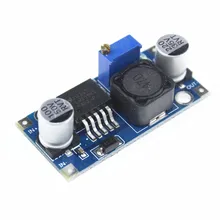 Módulo de fonte de alimentação adj lm2596, módulo de DC-DC fonte de alimentação 5v/12v/24 com 10 peças regulador de tensão ajustável 3a