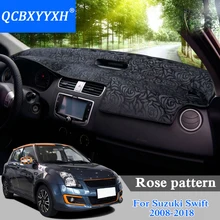 Автомобильный Стайлинг приборной панели защитный коврик тент подушка коврик розовый узор ковер для SUZUKI Swift 2008- LHD& RHD Противоскользящий чехол