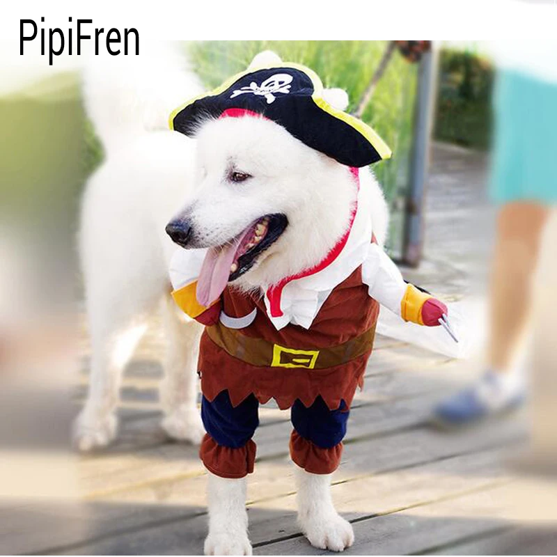 PipiFren Cat Clothes Cosplay Pirate Costume For Pet Dogs Clothes Cosplay Pirate Cartoon Cute Fashion Yorkshire vetement chien PipiFren Cat Clothes Cosplay Pirate Costume For Pet Dogs Clothes Cosplay Pirate Cartoon Cute Fashion Yorkshire vetement chien