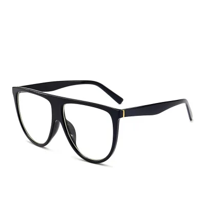 - Retro Oversized Sunglasses Women 2023 Brand lunette soleil femme Big Frame Flat top Designer Sun glasses Vintage okulary Eyewear