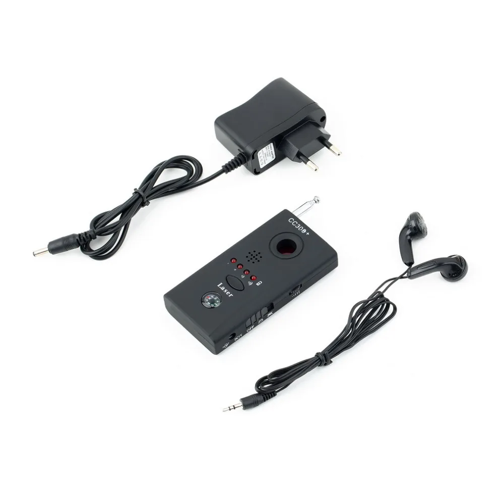 

new1 Sets Wireless RF Signal Detector CC308 + Multi-Function Camera Bug GSM Alarm System WiFi GPS Laser built-in battery EU Plug