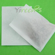 100 шт/лот термоуплотнительное ситечко для чая 80X100 мм Пустой чайный пакетик, пищевая фильтровальная бумага, чистый фильтр-пакеты для кофе