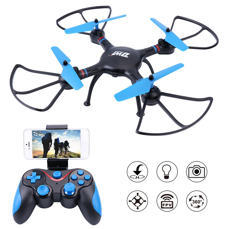 

Selfie Drone with WiFi Camera HD 720P Real-time Transmission FPV Quadcopter Remote Control 2.4Ghz Helicopters Dron DWI D8