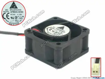 

Delta Electronics EFB0424HD DC 24V 0.10A 40x40x20mm Server Cooling Fan