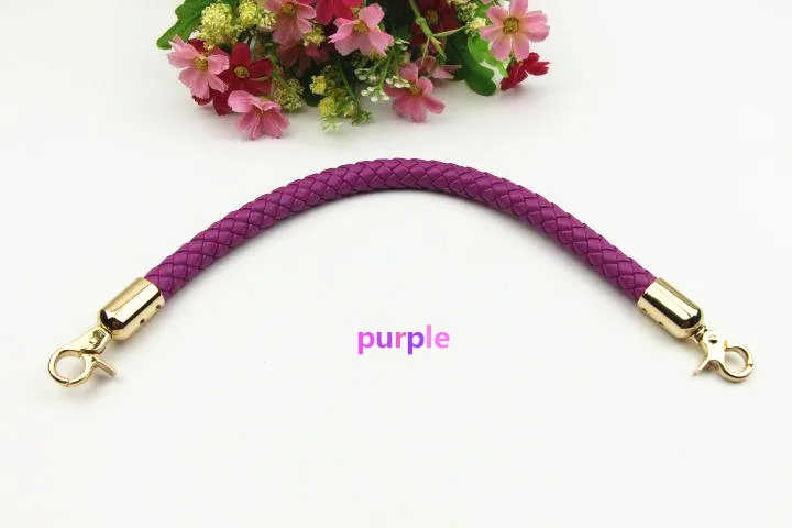 purple 40 cm Сумка pu чемодан с ремнем ремонт кошелек Замена сумка аксессуары цепная ручка сумка ремень с металлической пряжкой Вешалка ремень - Цвет: purple 40 cm