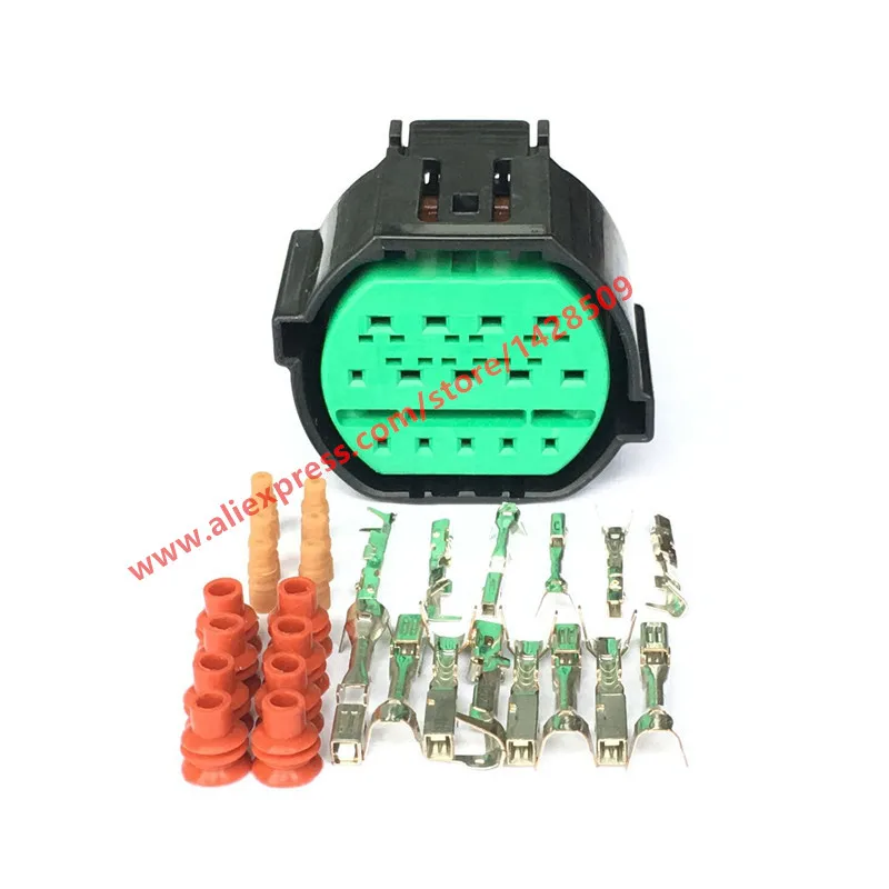 

5 Sets KUM 14 Pin Automotive Headlight Plug Waterproof Electrial Female Auto Connector GL301-14021 For KIA K2 K3 K5