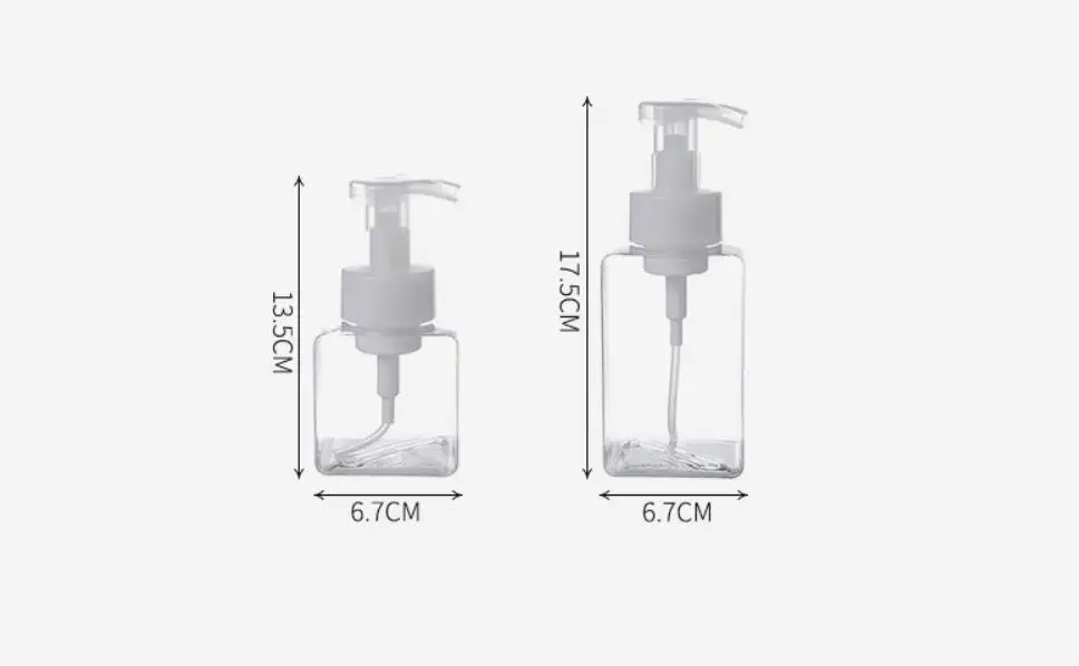 Прозрачный Пенящийся флакон, жидкое мыло, взбитые мусс, бутылочки для розлива шампуня, лосьона, геля для душа, моющего средства, бутылки с помпой для пены 250/450 мл
