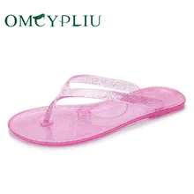 Обувь женские сандалии-шлепанцы Нескользящая пляжная обувь г. Летняя мода, большой размер, плоская подошва, женские Вьетнамки, щетка для чистки ванной комнаты, обуви