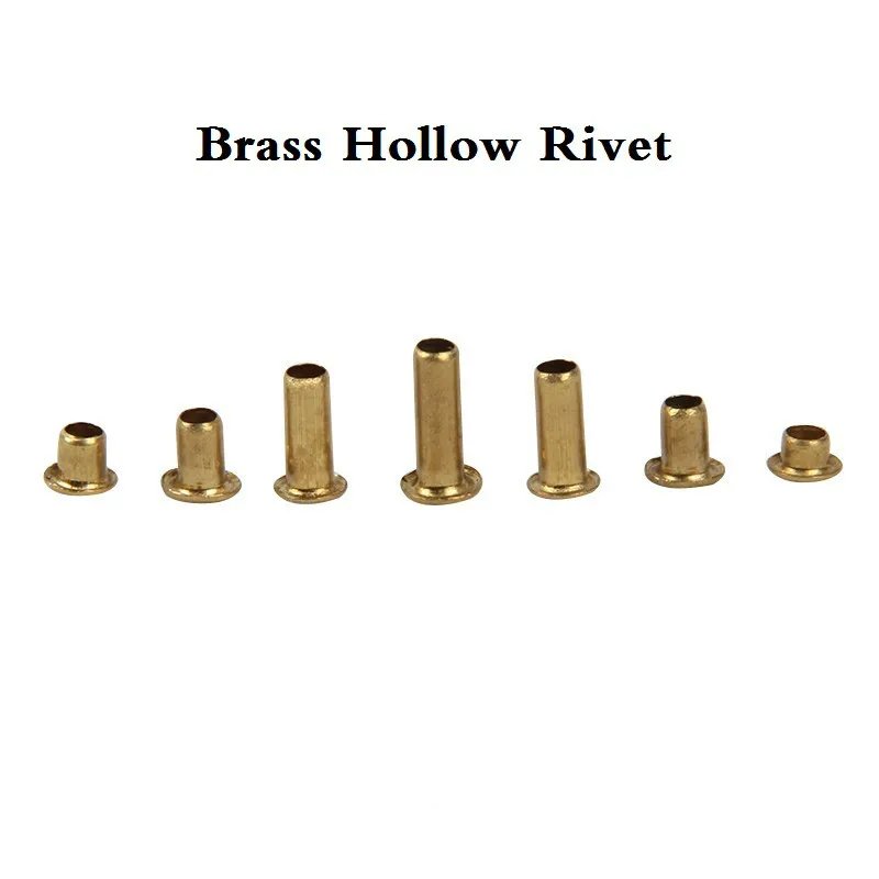 

500pcs /lot M0.9(d)*2.5mm / 3mm (L) 0.9mm Brass / Not Copper Hollow Rivet Double-sided circuit board PCB vias nails rivet