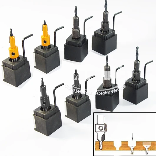 8 шт./лот Hss Деревообработка Ti Зенковка сверло набор древесины зенковки винт Размер 2,5 мм 2,8 мм 3 мм 3,2 мм 3,5 мм 4 мм 4,5 мм 5 мм