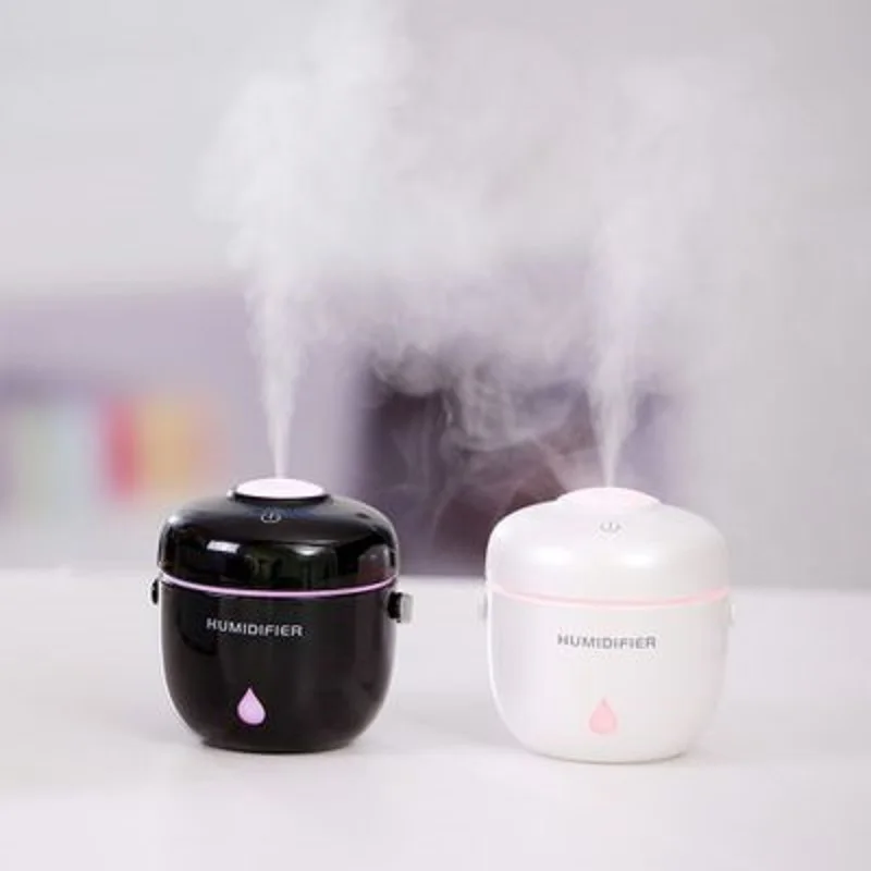 

230ml Electric Cooker USB Portable Humidifier Air Freshener Essential Oil Mist Maker Fogger Air Umidificador For Home