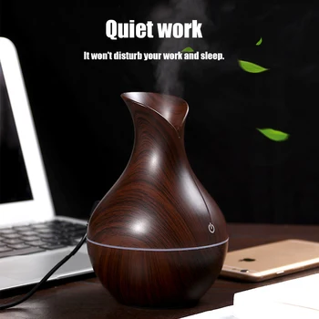 

130ML Ultrasonic Air Humidifier Aroma Essential Oil Diffuser for Home Car USB Fogger Mist Maker with LED Night Lamp