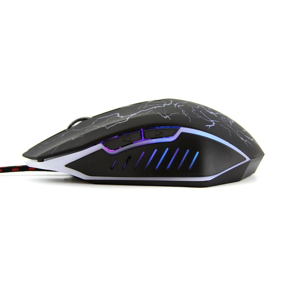 Проводная компьютерная игровая мышь оптическая эргономичная 6D USB 1600 DPI мыши для