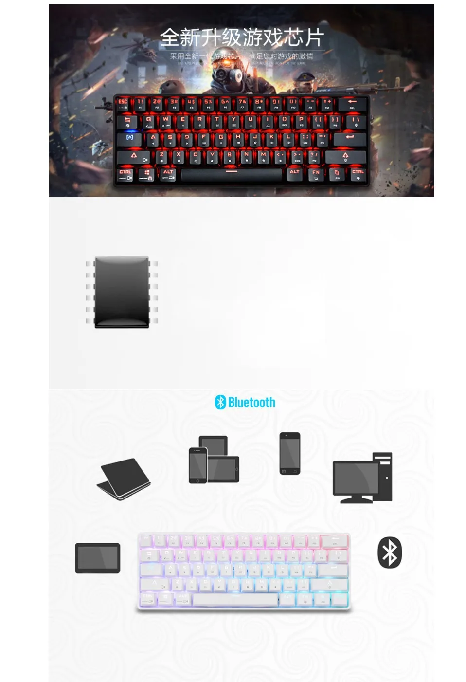 Геймер механический usb тастатур teclado игровая клавиша клавиатура ПК с подсветкой механическая клавиатура computador teclado mecanico