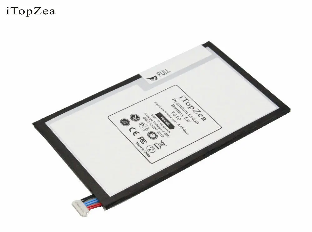 ITopZea 1x4450 мАч сменный аккумулятор T4450E для Samsung Galaxy Tab 3 8 0 T310 T311 T315 SM E0288 E0396