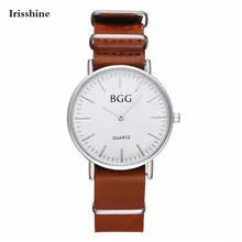 Irisshine C66 Homens de luxo da marca Homens De Couro À Prova D’ Água Esporte Analógico de Pulso de Quartzo watchesFashion Relógio frete grátis