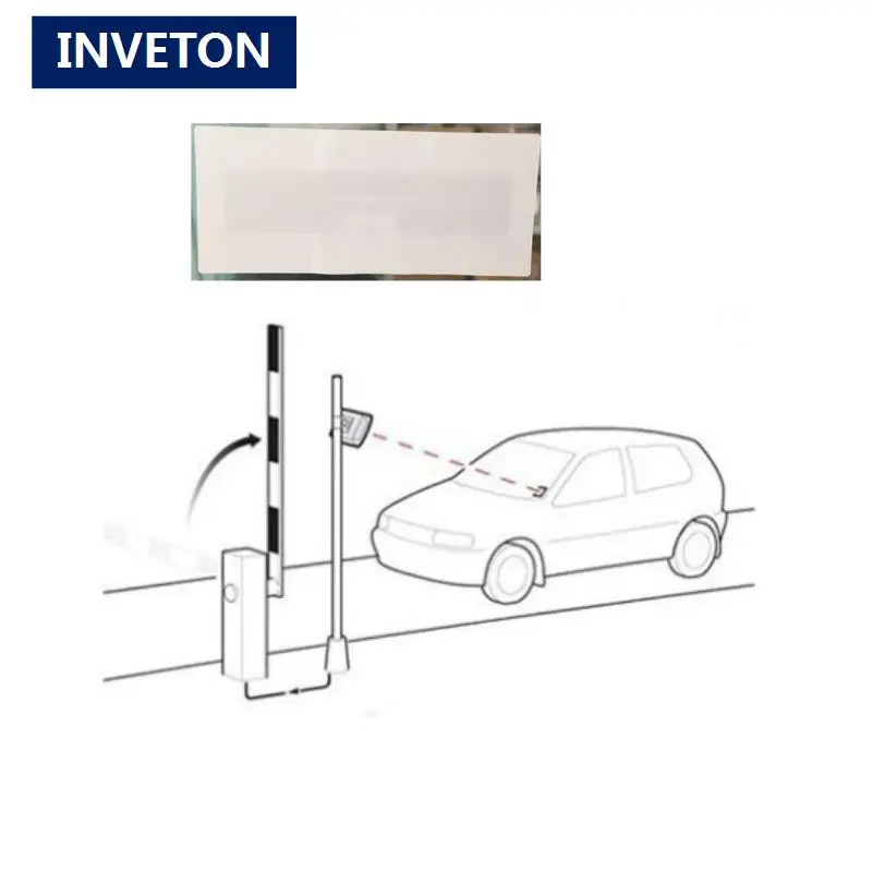 Бесплатный образец длинный диапазон пассивный UHF Активный rfid Лобовое стекло бумажная бирка/Этикетка/наклейка применяется к стеклянным активам обнаружения транспортного средства