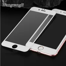 Wangcangli 3D экран протектор для iPhone 7 8 Стекло Красный Полное покрытие закаленное стекло для iPhone 6 6s Защитное стекло для экрана