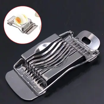 

High Quality 1Pcs Stainless Steel Boiled Egg Slicer Section Cutter Mushroom Tomato Cutter Kitchen Tool -46