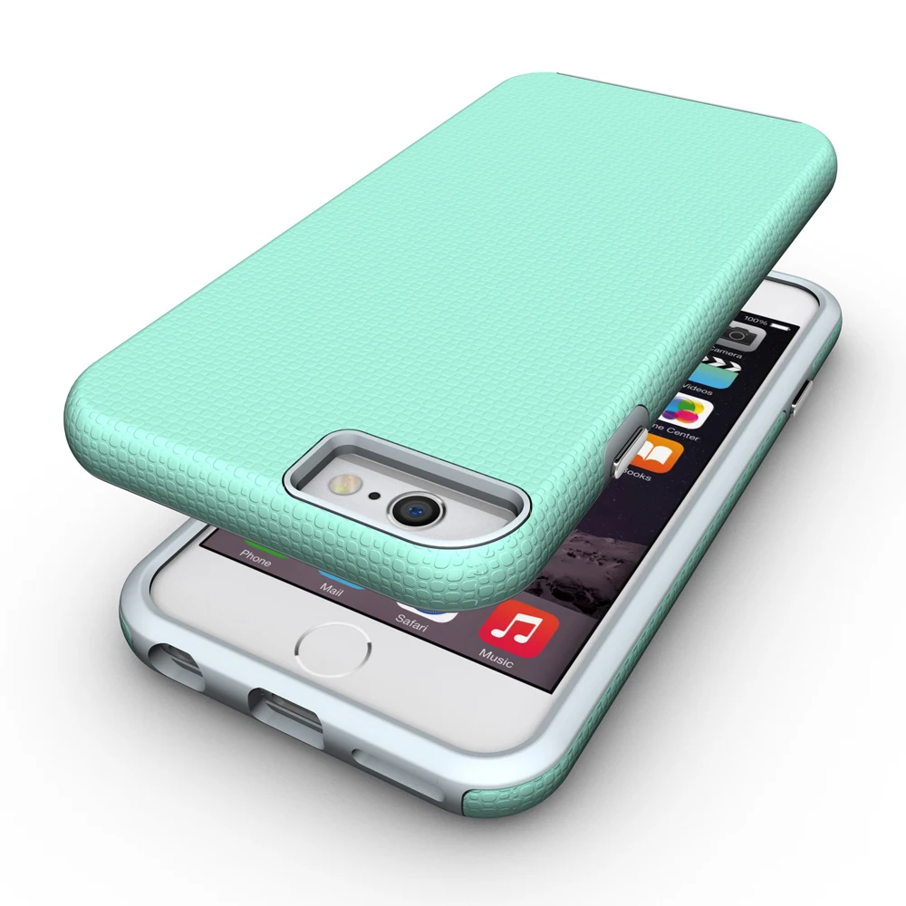 ПК + ТПУ ударопрочный Панцири для Coque чехол iPhone 6 2 в 1 Силиконовая Пластик телефона