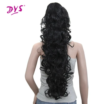 

Deyngs 75cm Long Curly Ponytail 220g Artificial Synthetic Tress Claw In Pony Tail Hair Extension Natural False Women's Hairpiece