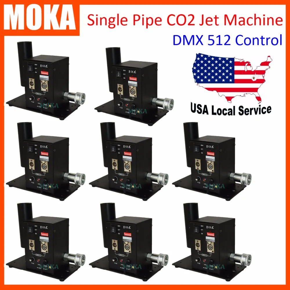 

8pcs/lot Mini DMX CO2 Cannon dj Equipment CO2 Jet Special FX CO2 Jet for Party,Stage,Club