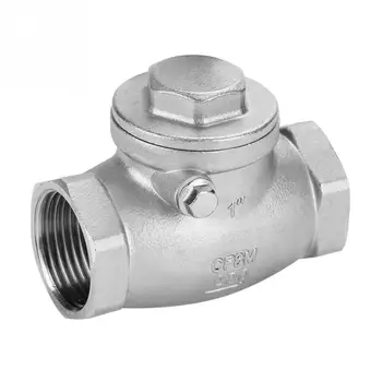 

DN25 Stainless Steel Check Valve One Way Swing Check Valve Female Thread WOG 200PSI Water Valve Valvula