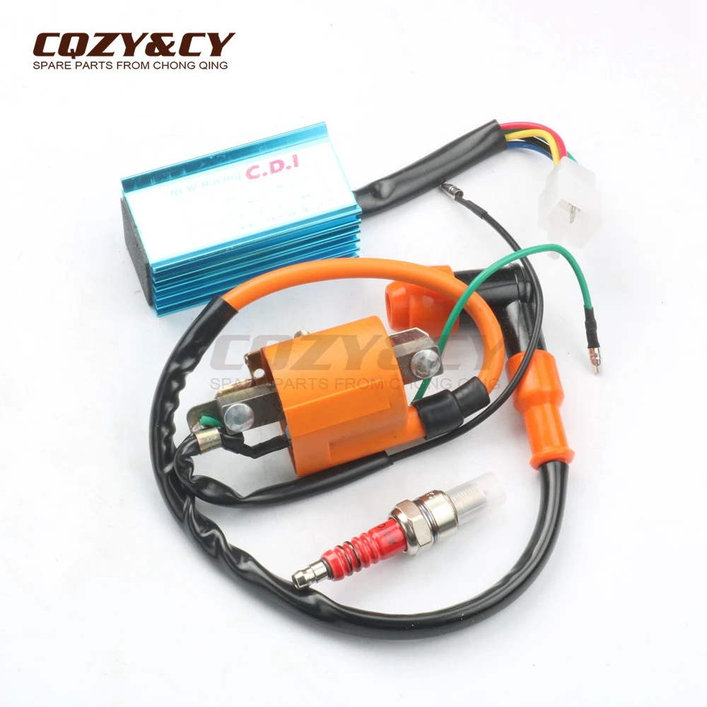 

High Performance Racing CDI & Ignition Coil Scooter Moped for 4 STROKE ATV 70 90 110 cc