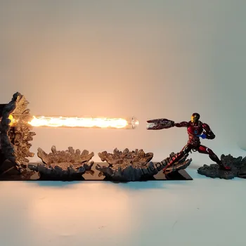

Lampara Anime Hero Hero MK50 Laser Cannon LED Light Anime Desk Lamp Movie Super Iron Hero End Game Lamparas Lights