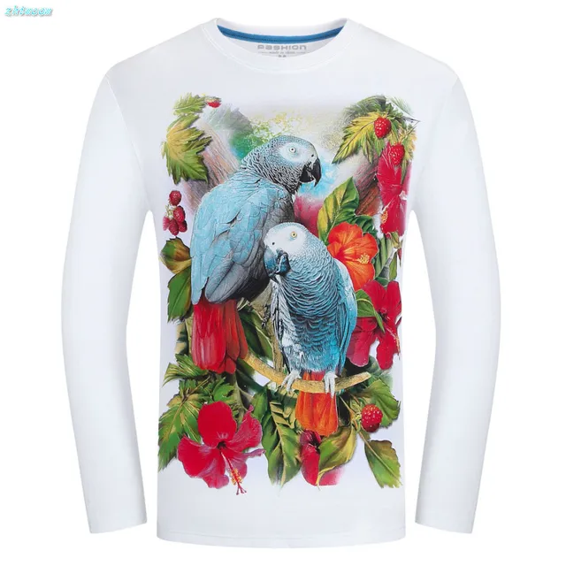 big boy kids t shirt with print funny cool spring autumn 3d animal animal flower size