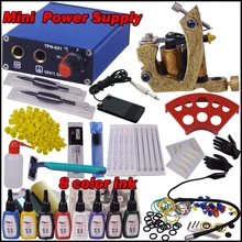 1 машина для татуировки стартовый набор постоянных пистолет макияж комплект профессиональный пирсинг комплект машина татуировки