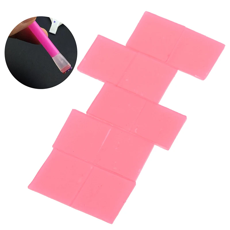 

20pcs Painting Tool Clay Glue Mud Diamond Embroidery Tool Glue for square round Accessories New round Pink Diamond