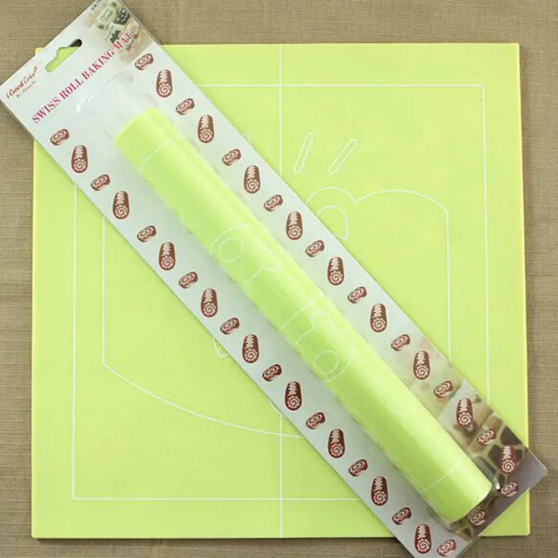 

cake decorating swiss rolls Fruits Bear pattern green color silicone stamp pad Helveticrolls design mat free shipping