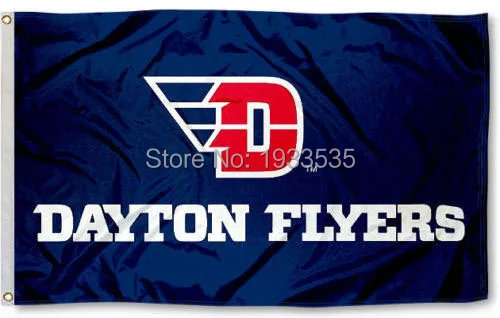 dayton flyers new logo large flag 3 x 5 banner brass metal holes dayton flyers flag