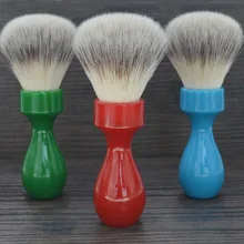 Dscosmetic 26 мм супер мягкие синтетические волосы узлы щетка для бритья с Голубой Ручкой из смолы для мужчин влажное Бритье