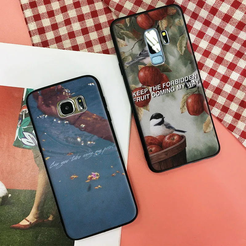 

Garrett Clark Borns lyrics aesthetics Soft Silicone Phone Case Cover Shell For Samsung S7 Edge S8 S9 Plus Note 8 9