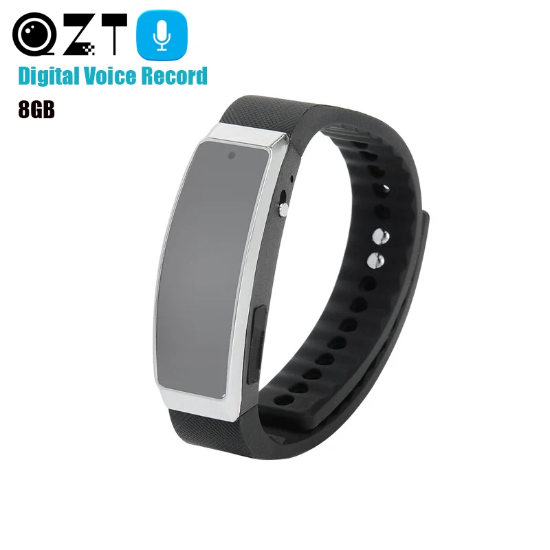 

Rechargeable Voice Recorder Wrist Watches Audio Recorder Bracelet Watch Dictaphone Professional Digital MP3 Noise Reduction