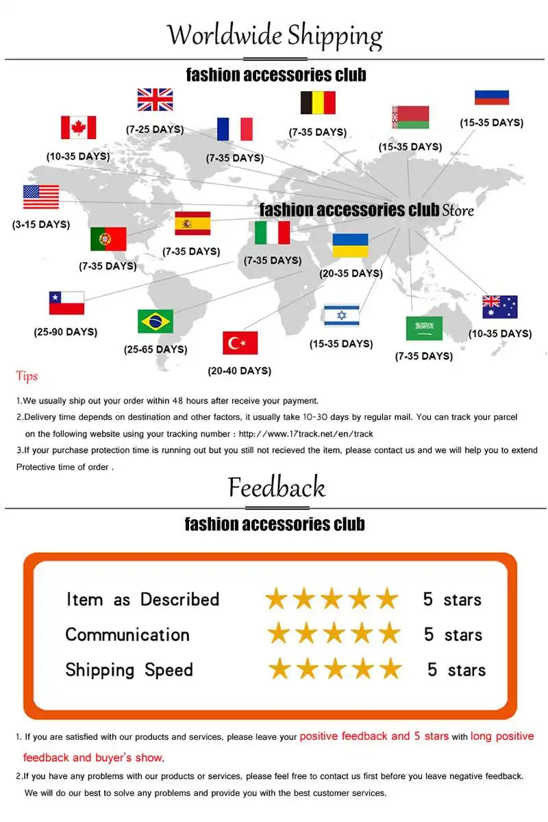 feedback shipping