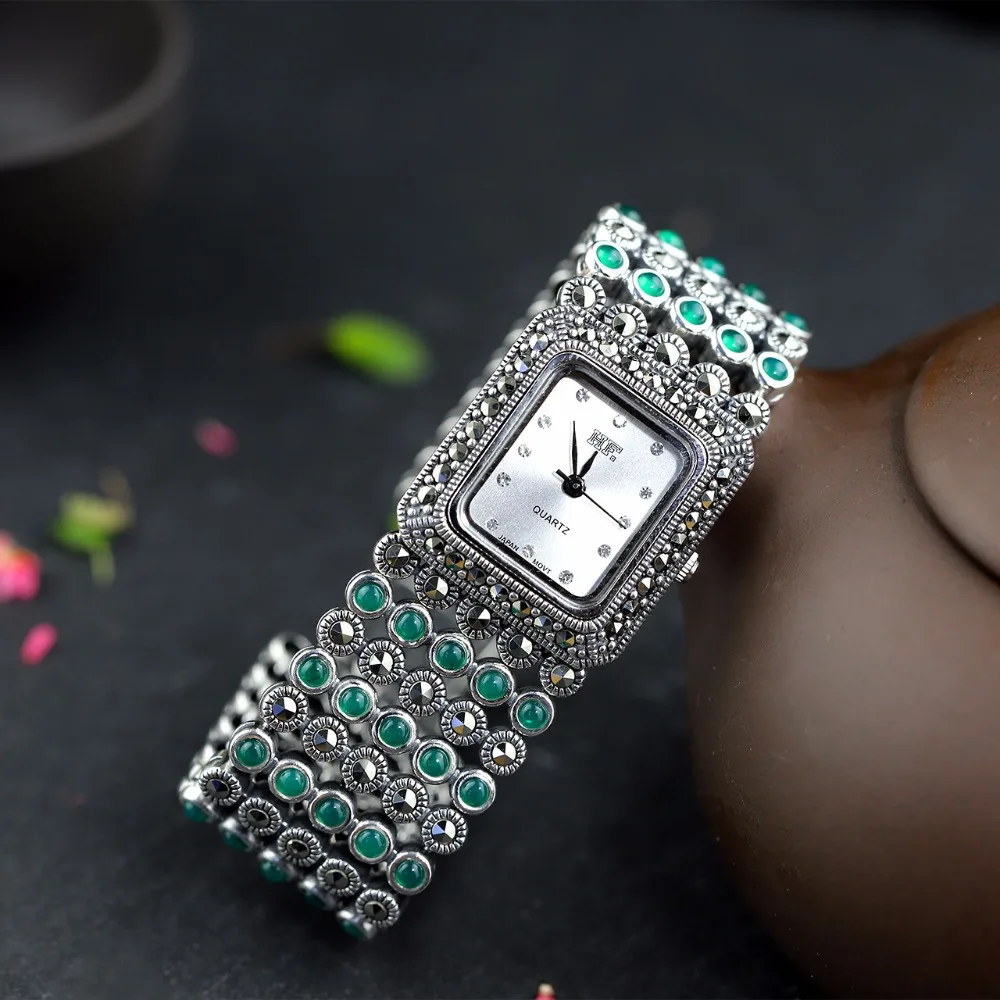pulseira relógios pulseira de prata real
