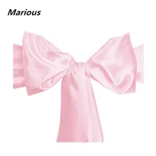 Marious бренд 100 шт. Атлас бант на стул бант на свадебный стул вечерние стул украшение для продажи