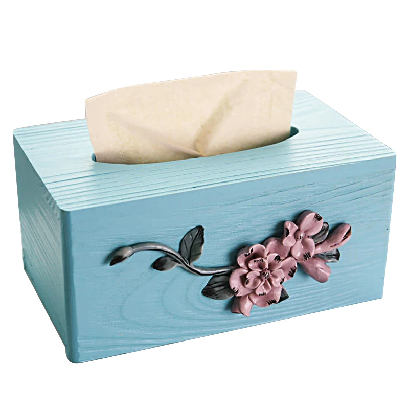 

Creative Wooden Tissue Box Ornaments Solid Wood Rectangular Hotel Wooden Napkin Storage Box Desktop Crafts Home Decoration Gifts