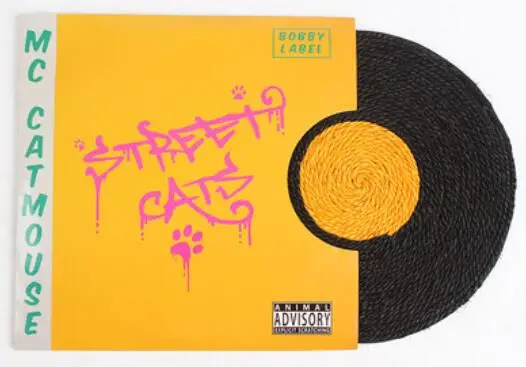 29 см CD стиль кошка царапина доска Кошка Когтеточка ПЭТ Царапин pad - Цвет: Зеленый