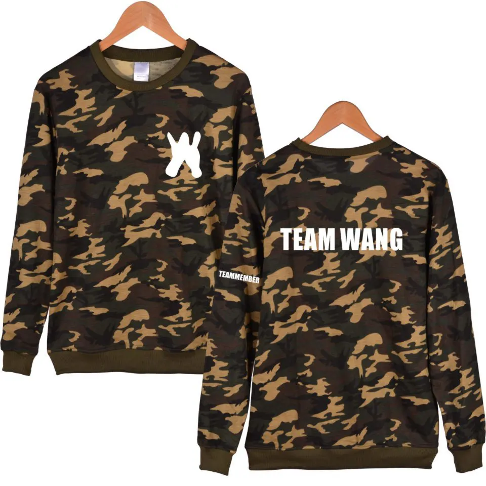 Got7 Jackson Wang TEAM WANG Hoodie Long Sleeve O Neck Pullover Cool