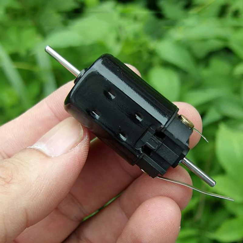 

Compensation Carbon Brush 5-Pole Rotor Dual Shaft DC 12V-24V High Speed Large Torque Long Life Mini DC Motor