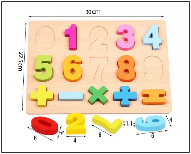 30 см Детские Ранние развивающие детские погремушки, деревянные игрушки-головоломки алфавит, цифры, Обучающие Детские деревянные игрушки