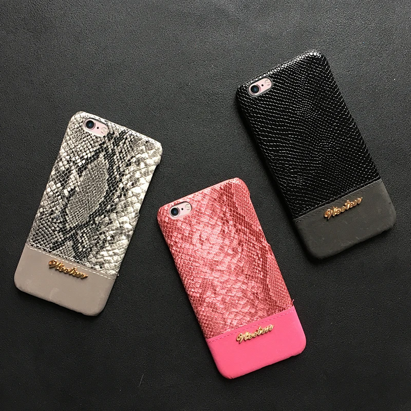 Чехол из искусственной кожи со змеиной кожей для iPhone 11 Pro 6s 6 7 8 Plus X XS Max XR защитный